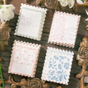 Flower Stamp-style Decorative Paper