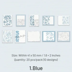 flower stampstyle decorative paper 5