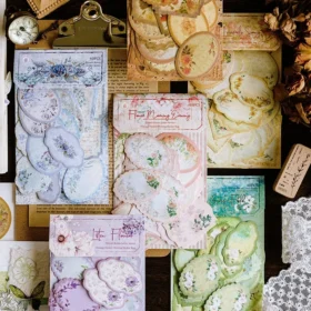 Flower Themed Label Stickers