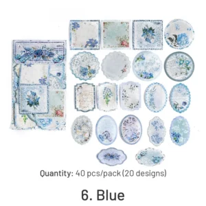 flower themed label stickers 14