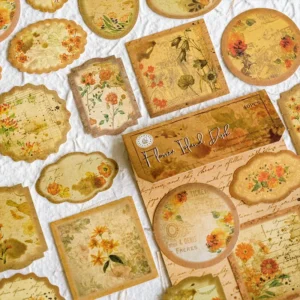 flower themed label stickers 4