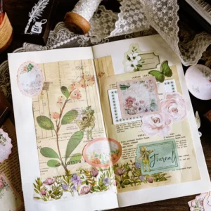 flower themed label stickers 5