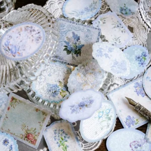 flower themed label stickers 7