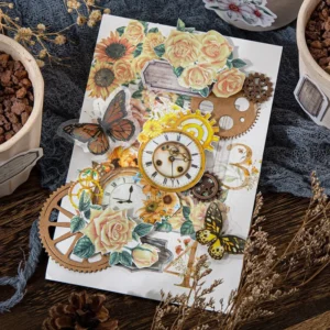 flower washi stickers frame seal label 3