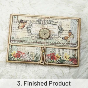 flowers and butterflies handmade junk journal 11