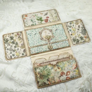 flowers and butterflies handmade junk journal 2