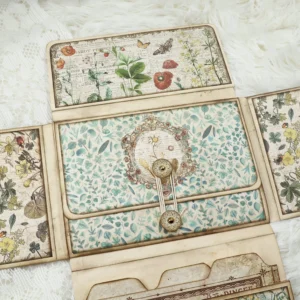 flowers and butterflies handmade junk journal 5