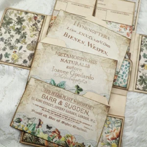 flowers and butterflies handmade junk journal 8