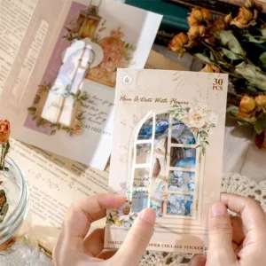 flowers floral clear transparent stickers furniture 2