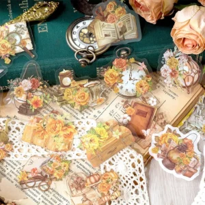 flowers floral clear transparent stickers furniture 3