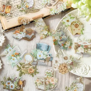 flowers floral clear transparent stickers furniture 5