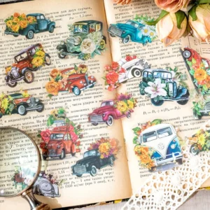 flowers floral clear transparent stickers furniture 7