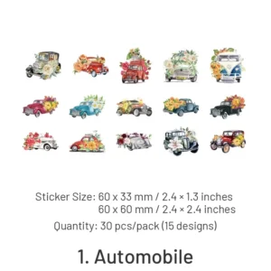 flowers floral clear transparent stickers furniture 9