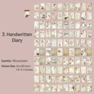 Flowers on Paper Series Floral Sticker Book flowers on paper series floral sticker 10