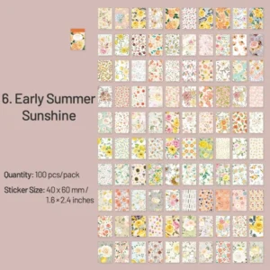 Flowers on Paper Series Floral Sticker Book flowers on paper series floral sticker 13