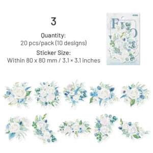 flowerthemed washi stickers 11