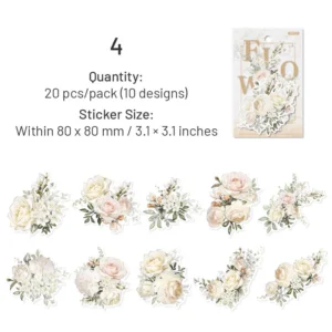 flowerthemed washi stickers 12