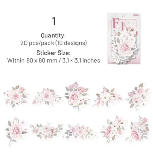 flowerthemed washi stickers 9
