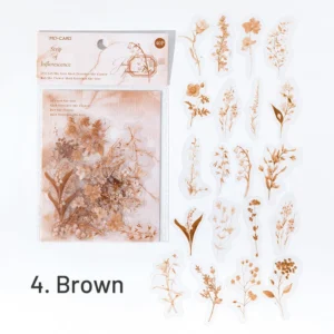 flowing light retro botanical clear transparent 9