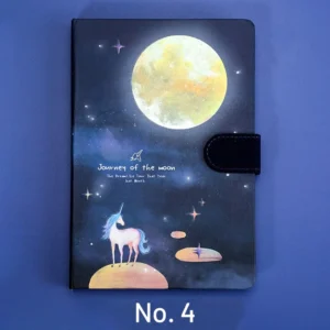 fluorescent luminous starry sky unicorn notebook 10