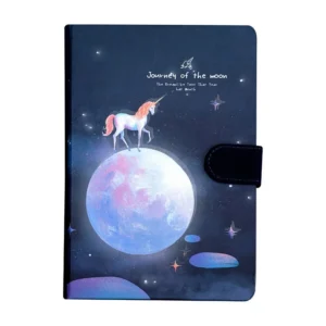 fluorescent luminous starry sky unicorn notebook 6