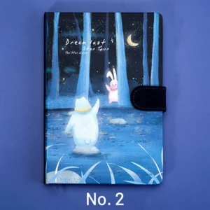 fluorescent luminous starry sky unicorn notebook 8