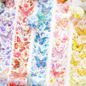 Flying Butterfly Series Holographic Clear Transparent Tape