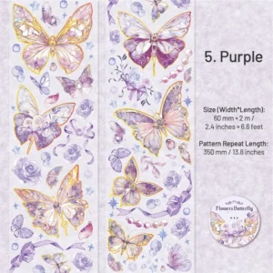 flying butterfly series holographic clear transparent 13