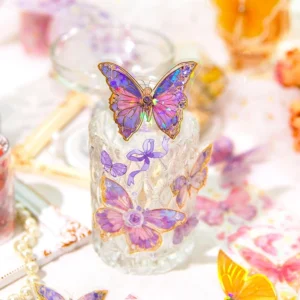 flying butterfly series holographic clear transparent 2