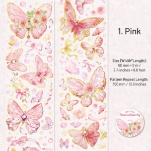 flying butterfly series holographic clear transparent 9