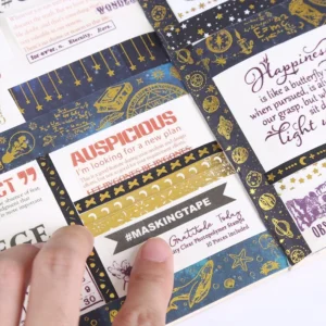 foil stamped washi tape set 10 5