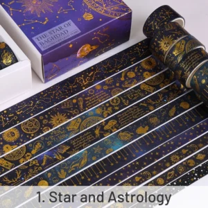 foil stamped washi tape set 10 8