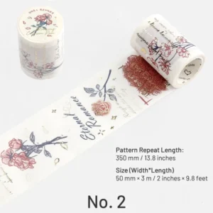 foil stamping botanical washi tape for 10