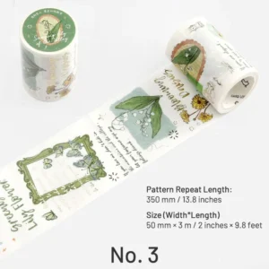 foil stamping botanical washi tape for 11