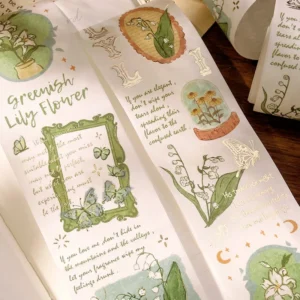 foil stamping botanical washi tape for 2