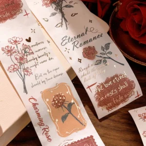 foil stamping botanical washi tape for 3