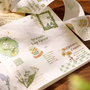 foil stamping botanical washi tape for 4