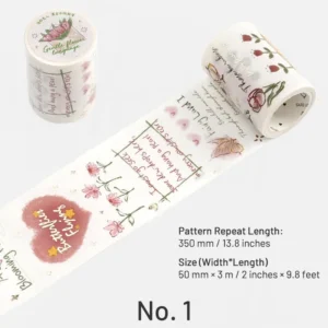 foil stamping botanical washi tape for 9