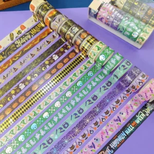 Foil-Stamped Halloween Washi Tape Set