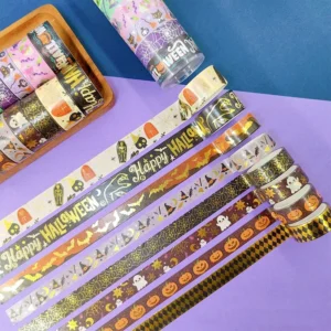 foilstamped halloween washi tape set 5