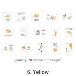 food stickers bread cookies biscuits cheese 13