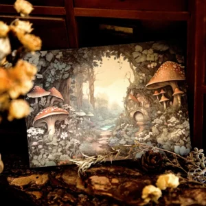 forest fairy tale background scrapbook paper 10