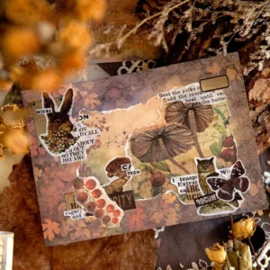 forest fairy tale background scrapbook paper 3