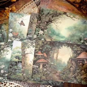 forest fairy tale background scrapbook paper 7