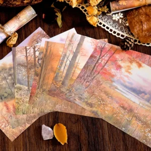 forest fairy tale background scrapbook paper 8