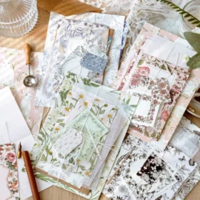 Forest Letters Series Vintage Hand-Painted Plant Paper Pack
