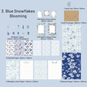 forest letters series vintage handpainted plant 9