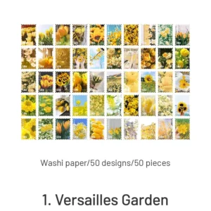 four seasons garden series stamp sticker 9