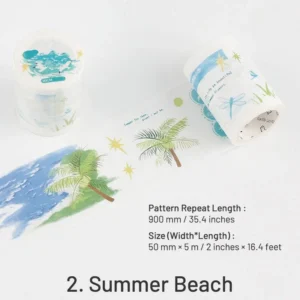 Four Seasons Landscape Washi Tape - Fields, Beaches, Snow, Autumn four seasons landscape washi tape fields 10