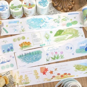 Four Seasons Landscape Washi Tape - Fields, Beaches, Snow, Autumn four seasons landscape washi tape fields 2